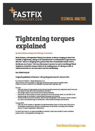 Tightening Torque explained